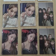 Le Sserafim photocards 小卡 櫻花 中村一葉 團卡 fearless different