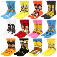 Funny cartoon men's cotton socks athleisure ladies cute socks