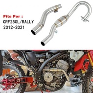 Stainless 2 Header Mid Exhaust Pipe For Honda CRF250L CRF250M CRF 250L Rally ABS 2012-2020 2013 2