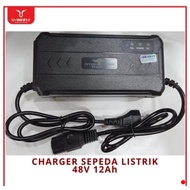 sepeda listrik selis pasific charger 48 volt 12/20 ah 
