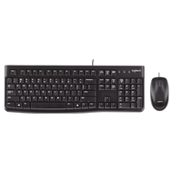 logitech 羅技 有線滑鼠鍵盤組 MK120 黑色