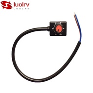 LUOLRV DC 0/1-10V Knob LED Dimmer, Plastic Black Low Voltage Passive Dimmer, Durable Copper Red PWM 
