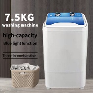7.5KG Large Capacity Mini Electric Washing Machine Household Multifunctional Shoe Washer Portable El