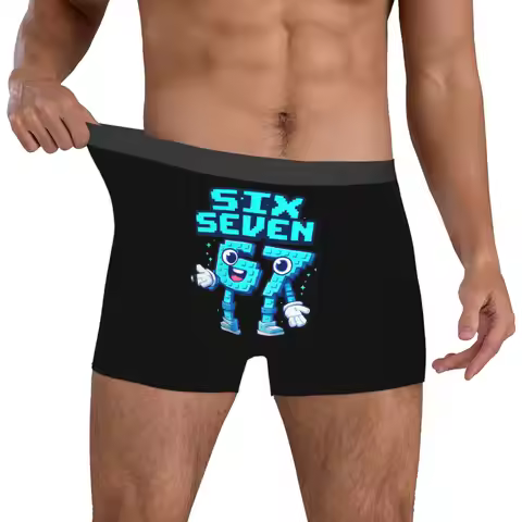 Customized Funny Funny Sixty Seven Boxers Shorts Panties Male Underpants Breathable Briefs Underwear