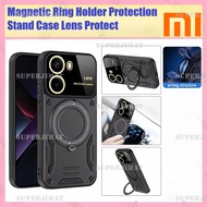 Redmi 13C 5G Poco C65 C75 14C Note 12 13 14 Magnetic Ring Holder Stand Case Lens Protect