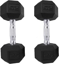 Saorzon Dumbbells Set of 2 Exercise & Fitness Dumbbell for Home Gym Free Weights Hand Hex Dumb Bells