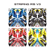 YAMAHA R15 MOTORCYCLE BODY STRIPING LIST MOVISTAR RACINGV3