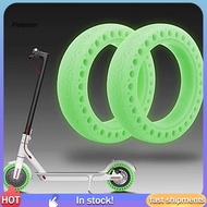 PP   Electric Scooter Tire Non-Inflatable Shock-Absorbing 85 Inches Solid Luminous Tire Scooter Accessories for Xiaomi M365 Electric Scooter