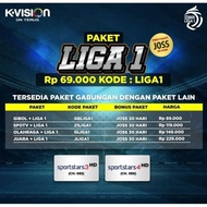 Paket BRI LIGA 1 K Vision bisa semua tipe Bromo Cartenz dan GOL