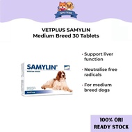 VETPLUS SAMYLIN Medium Breed 30 Tablets Liver Supplement For Dogs (11kg - 30kg)