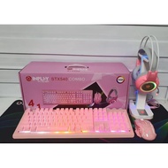 【Ready Stock】❂✙INPLAY STX540 COMBO 4 in 1 Keyboard + Mouse + Headset + Extended Mousepad