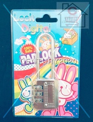 Push Button Padlock 3 Digit Button Combination Long Head Pad Lock CH17C-L