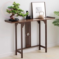 Chinese Zen Foyer Console Tables Super Narrow20cm Desk Altar Modern Minimalist Living Room a Long Narrow Table Side View Table Cabinet EWBB