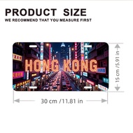 2D Flat, 1pc Vintage Hong Kong Neon-like Metal Wall Art Sign - Retro HK Cityscape Decoration Plaque,
