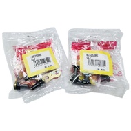 RK GB 525 XRE Gold Chain BL 525 Black Rivet Joint (Fixed Mesh)