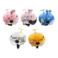 [nvnrbso] Cute Kids Motorcycle Helmet Cartoon Half Helmet for Moped Go Kart Girls