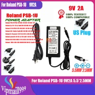 9โวลต์2A 5.5*2.5มิลลิเมตรเปลี่ยน AC DC อะแดปเตอร์ชาร์จสำหรับ Roland PSB-1U กลองเปียโนแป้นพิมพ์อะแดปเ