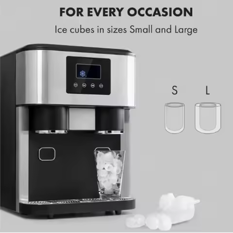 Household Ice Maker Nugget Soft Chewable Ice Portable Pellet Ice Maker 15kg Countertop Home Bars Res