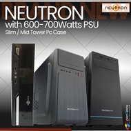 Brandnew PC CASE Neutron  28 Series 2815R / 28 Series 2817B / Atom Slim Case C03 with Power Supply