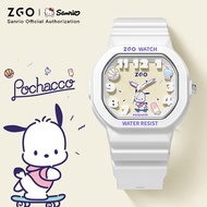 ZGO x Saniro Sanrio Pacha Dog Children Student Watch Comfortable Strap Fun Scale Luminous Waterproof