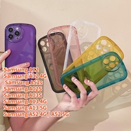 Matte Transparent Soft Case for Samsung A12 Samsung A13 Samsung A32 4G Samsung A52 5G Samsung A52S Samsung A02S Samsung A03S , Big eyes Candy Color Shockproof Phone Cover