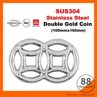 Stainless Steel Double Gold Coin for pagar stainless steel / aluminium gate panel / gate accessories
