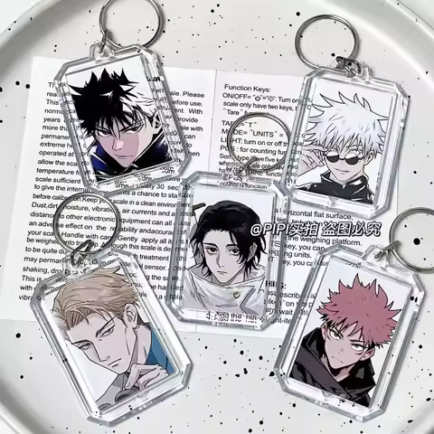 Jujutsu Kaisen, Gojo Satoru, Hisahito and Nanami Kenji, high appearance level ID photos, keychains, 