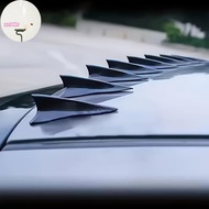 XOITR 10Pcs Rear Roof Shark Fins Spoiler Wing Kit Universal Car Roof Spoiler Bumper Spoiler Shark Fi