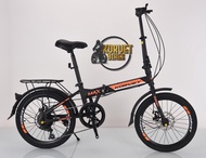 20 Inch Folding Bike Basikal Lipat 7 Speed Carbon Steel Foldable Bicycle