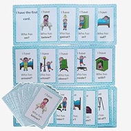 Richardy I Have,Who Has Preposition Sight Words Flashcards for Learning Games, Classroom, Speech The