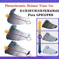 Photochromic Helmet visor for AGV K1/K3SV/K5/K5S/K6/K6S Replacement visor Pista GPR/GPRR CORSA R Vis