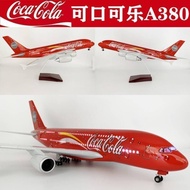 Taiwan Shipping Airplane Model Airplane Model Airplane Model Airplane Model Alloy A380 Coca-Cola Mod