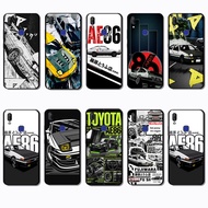 for 3c Vivo Y78 Y81 Y81S Y85 Y1820 Y91i Y91 Y91C Y95 Y93 NS62 toyota ae86 Fashionable soft black pho