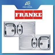 FRANKE ONX651 LEFT / RIGHT DRAINER 100CM DOUBLE BOWL STAINLESS STEEL KITCHEN SINK