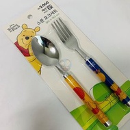 韓國大創｜迪士尼 小熊維尼 餐具組 湯匙 叉子 ★韓國代購