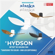 ALASKA HYDSON 46" 52" DC Ceiling Fan 20W Samsung LED Dimmable Option | Guan Seng Electrical