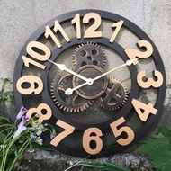 Jam Nordic Wall Clock Vintage Jam Dinding Jam Dinding Besar