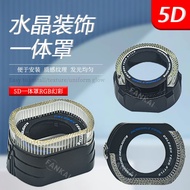 Panduan Cahaya Penutup Mata Malaikat Bersepadu RGB Iridescent 5D Lampu Siang dengan Kawalan APP Kant