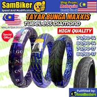 Tayar Motor Bunga Diamond Maxxis 3D MURAH Tyre Tubeless 14 17 70/90 80/90 Mix Brand LC135 Y15 EX5 KR