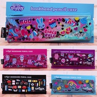 Australian smiggle mini portable reading rubber band pencil case