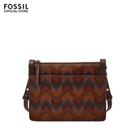 Fossil Women's Taryn Crossbody Bag ( ZB11079998 ) - Brown Fabric