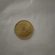 UANG KUNO Koin 500 Rupiah Kuning Emas thn 1997-2001