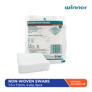 Winner Non-Woven Sterile Gauze Swab / 7.5cm x 7.5cm x 4-Ply (5pc/pack)