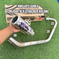 RMS GP2 CRF 150L KLX DTRACKER EXHAUST UNDER SUREX 32 35 50 EXHAUST MUFFLER