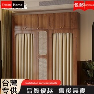Wardrobe Solid Wood Locker Medieval Style Wardrobe Household Wardrobe Storage Cabinet Semi-Open Ward