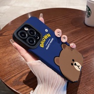 Cartoon Cute Brown Bear Case iPhone14 iPhone14pro iPhone14promax iPhone14plus iPhone13 iPhone13pro iPhone13promax iPhone12 iPhone12pro iPhone12promax iPhone11 iPhone11pro iPhone11promax iPhoneXSMAX iPhoneXR iPhoneX/XS iPhone7p/8plus iPhone7/8 布朗熊手機保護殼