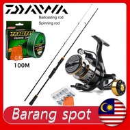2024 NEW DAIWA reel daiwa rod pancing set joran pancing fishing rod spinning reel spinning mesin pan