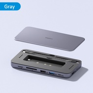 Hagibis USB C Docking Station Type C to 4K HDMI-Compatible Display M.2 NVMe/SATA SSD Enclosure PD 10