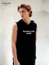 (PAINKILLER) RODY SLEEVELESS TEE / เสื้อฮู้ด แขนกุด เสื้อผ้าผู้ชาย แฟชั่นผู้ชาย เพนคิลเลอร์ / Fashio