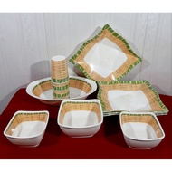 Set pinggan mangkuk melamine sepecial edition 12pcs